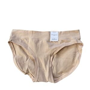 Auden Womens Cotton‎ 4-Way Stretch Bikini Underwear Nude Tan Size M 8-10 NWT